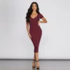 Windsor. Casual Vibes Knit Midi Dress 2 Windsor. Casual Vibes Knit Midi Dress -Deals Skirt Store 05102 0315 1