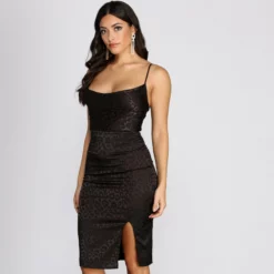 Windsor. Feline This Leopard Midi Dress -Deals Skirt Store 05102 0401 4