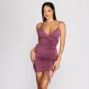 Windsor. Into The Ruched Mini Dress -Deals Skirt Store 05102 0593 1