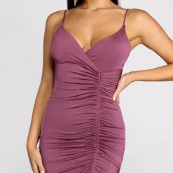 Windsor. Into The Ruched Mini Dress -Deals Skirt Store 05102 0593 3