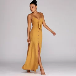 Windsor. Button Down Beauty Maxi Dress