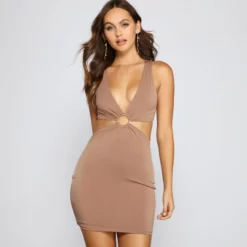 Windsor. Put A Ring On It Cutout Mini Dress