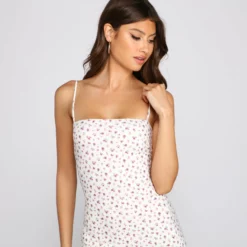 Windsor. Floral Radiance Eyelet Mini Dress -Deals Skirt Store 05102 4091 4