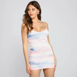 Windsor. Such A Daydream Mesh Mini Dress