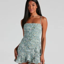 Windsor. All My Love Ditsy Floral Mini Dress