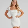 Windsor. Eyes On You Eyelet Tie Back Dress -Deals Skirt Store 05102 4438 1