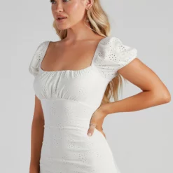Windsor. Eyes On You Eyelet Tie Back Dress -Deals Skirt Store 05102 4438 4