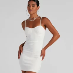 Windsor. Babe Next Door Denim Mini Dress