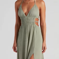 Windsor. Ready Set Vacay Gauze Maxi Dress -Deals Skirt Store 05102 4497 4