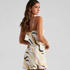 Windsor. Retro Muse Satin Slip Dress -Deals Skirt Store 05102 4665 3