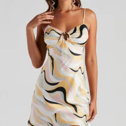 Windsor. Retro Muse Satin Slip Dress -Deals Skirt Store 05102 4665 4