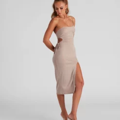 Windsor. Effortless Summer Style Knit Midi Dress 12 Windsor. Effortless Summer Style Knit Midi Dress -Deals Skirt Store 05102 4674 3