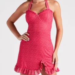 Windsor. Oh My Darling Floral Halter Mini Dress 9 Windsor. Oh My Darling Floral Halter Mini Dress -Deals Skirt Store 05102 4892 4