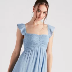 Windsor. Just Peachy Keen Off-The-Shoulder Midi Dress -Deals Skirt Store 05102 4953 4