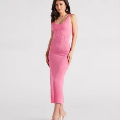 Windsor. Effortless Styling Ribbed Knit Midi Dress -Deals Skirt Store 05102 5037 3 c31459ca ce4a 466e 9c5e cc20bd805c54