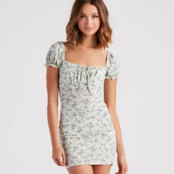 Windsor. Feelin' Fresh Ditsy Floral Mini Dress