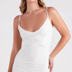 Windsor. Social Butterfly Crochet Knit Mini Dress -Deals Skirt Store 05102 5065 4