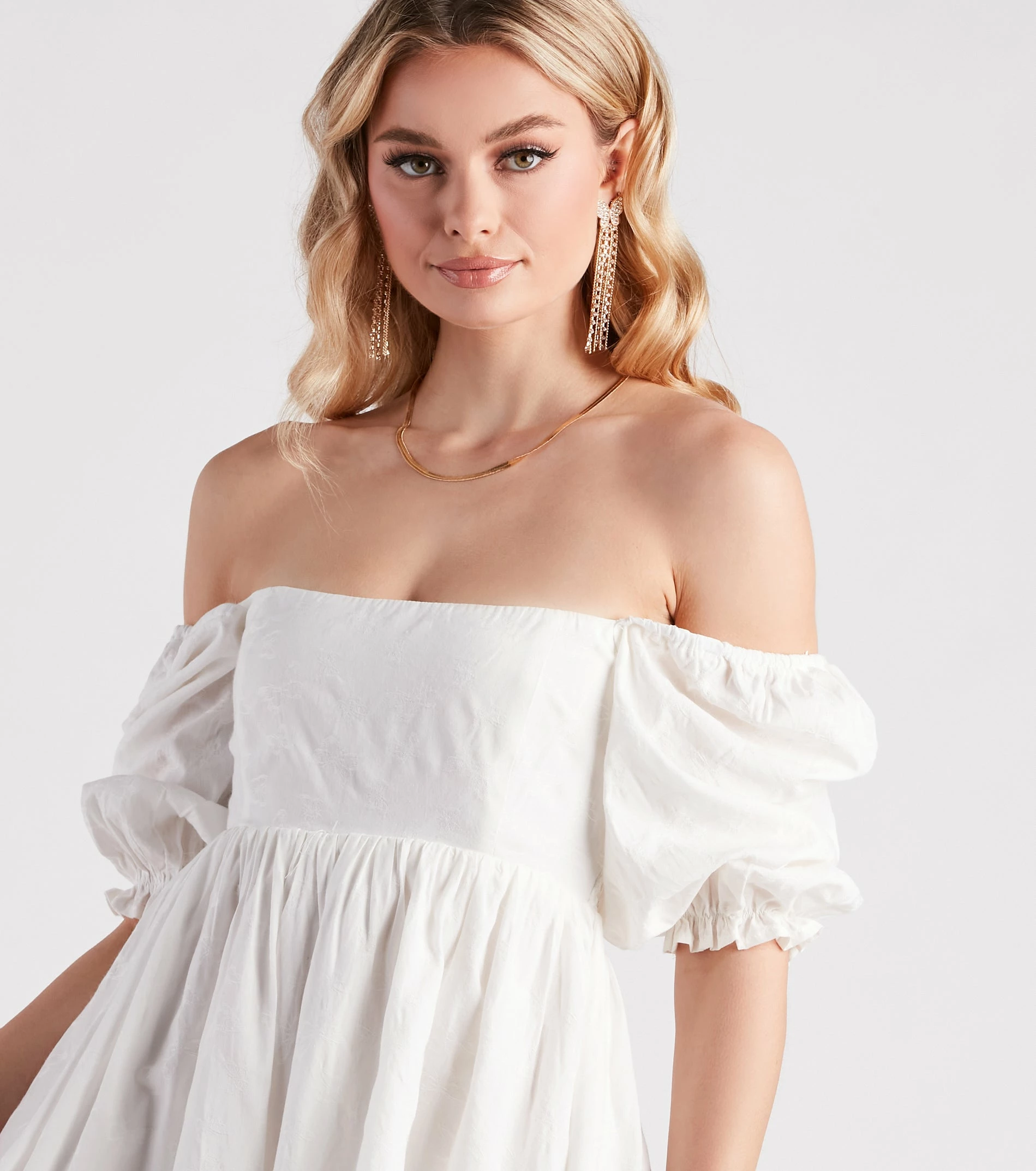 Windsor. Give Me Butterflies Square Neck Skater Dress 10 Windsor. Give Me Butterflies Square Neck Skater Dress - Image 8