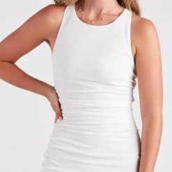 Windsor. Chic Refresh Ruched Bodycon Mini Dress -Deals Skirt Store 05102 5143 4