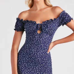 Windsor. La Quinta Ditsy Floral Rib Knit Mini Dress -Deals Skirt Store 05102 5171 4 924efc69 4c7f 4987 ba30 c31ab1919e2f