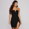 Windsor. Only You V Cut Mini Dress