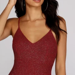 Windsor. Sparkle Motion Glitter Mini Dress -Deals Skirt Store 05103 0114 3