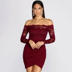 Windsor. All That Lace Mini Dress