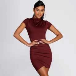 Windsor. Wrapped In Basics Mini Dress