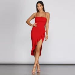 Windsor. Ruffled In Love Sleeveless Dress