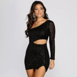 Windsor. Sassy Sequin Babe Mini Dress