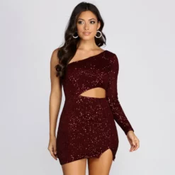 Windsor. Sassy Sequin Babe Mini Dress -Deals Skirt Store 05103 0469 1