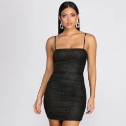 Windsor. Gorgeous In Glitter Mini Dress -Deals Skirt Store 05103 0489 1