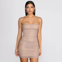 Windsor. Gorgeous In Glitter Mini Dress -Deals Skirt Store 05103 0490 1