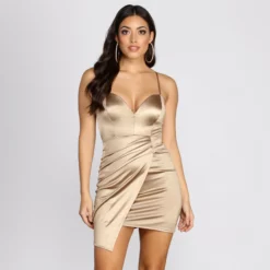 Windsor. Stun In Satin Mini Dress 14 Windsor. Stun In Satin Mini Dress -Deals Skirt Store 05103 0583 1