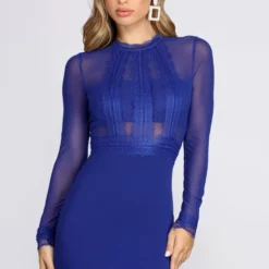 Windsor. Too Royal Mesh Bodycon Dress -Deals Skirt Store 05103 3616 4
