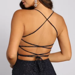 Windsor. Feelin' Girly Glitter Knit Mini Dress -Deals Skirt Store 05103 3694 3