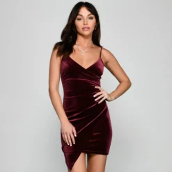 Windsor. Velvet Dreams Asymmetrical Mini Dress