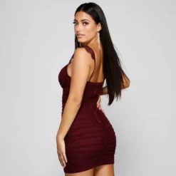 Windsor. Take It Up A Notch Ruched Mini Dress -Deals Skirt Store 05103 4075 2