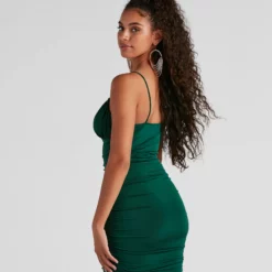 Windsor. A Stylish Choice Ruched Mini Dress 24 Windsor. A Stylish Choice Ruched Mini Dress -Deals Skirt Store 05103 4088 2