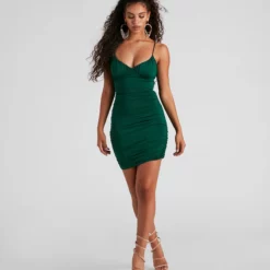 Front Page 43 Windsor. A Stylish Choice Ruched Mini Dress