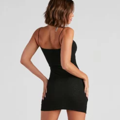 Windsor. Stylish Sparkle Glitter Knit Mini Dress -Deals Skirt Store 05103 4182 2
