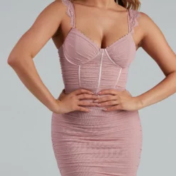 Windsor. Take It Up A Notch Ruched Mini Dress -Deals Skirt Store 05103 4376 4