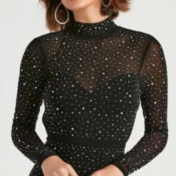 Windsor. Glam On The Town Mesh Short Dress -Deals Skirt Store 05103 4521 4