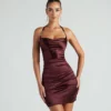 Windsor. On The Move Satin Mini Dress -Deals Skirt Store 05103 4523 1