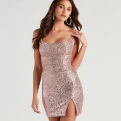 Windsor. Glitzy Babe Sequin Mini Dress