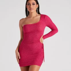 Windsor. Cut Out For Glitter Mini Dress