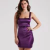 Windsor. After Midnight Satin Mini Dress -Deals Skirt Store 05103 4704 1