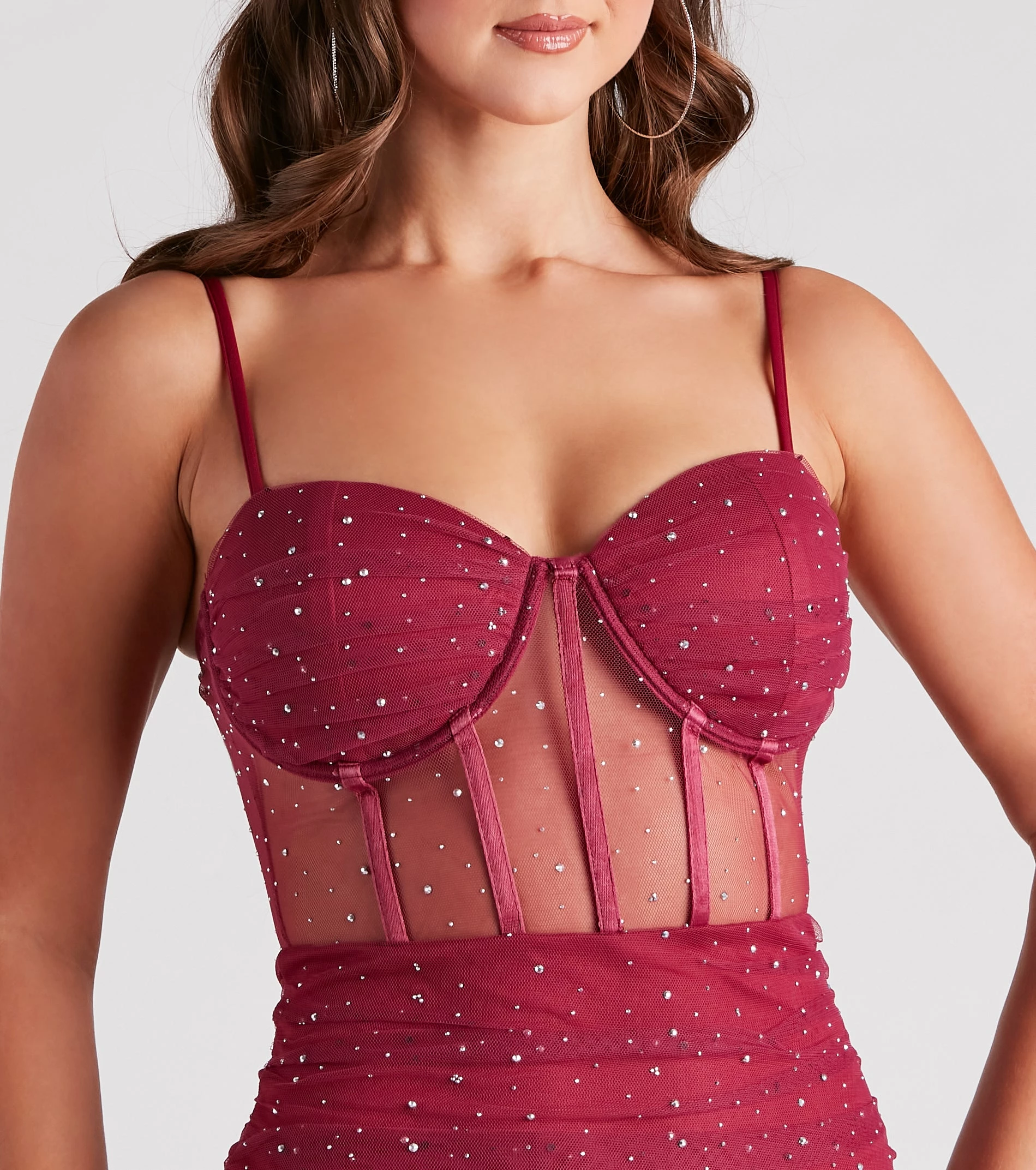 Windsor. Pop Goes The Party Mesh Mini Dress 6 Windsor. Pop Goes The Party Mesh Mini Dress - Image 4