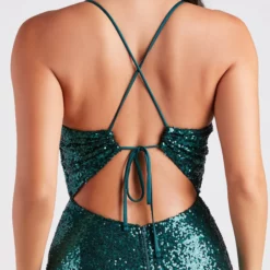 Windsor. Spread Your Sparkle Sequin Tie Back Dress -Deals Skirt Store 05103 4742 4