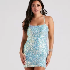 Windsor. Glam Up Your Look Sequin Mini Dress -Deals Skirt Store 05103 4760 2